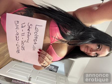 STEFANY 31ans 514..922..6478 incall outcall service en ligne vend photo et video