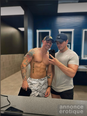 Gabe & Adrian – couple gay de Montréal, fitness, sucking, fucking & cumshots